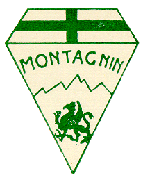 Lo stemma de I Montagnin e sotto il motto